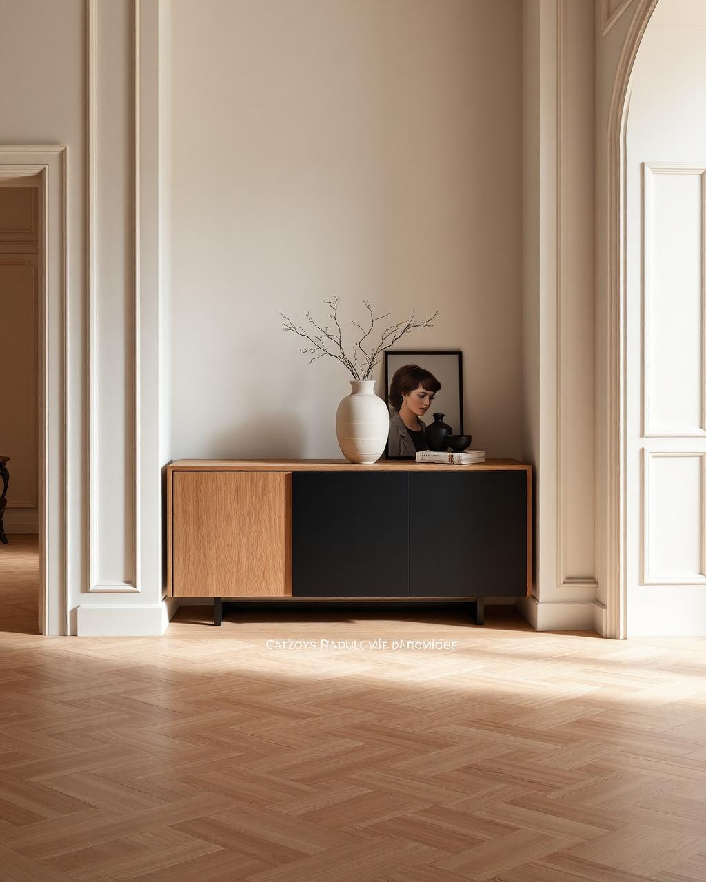 Aurea Luxury Display Cabinet — Bronzed glass, brass frame in Bronze