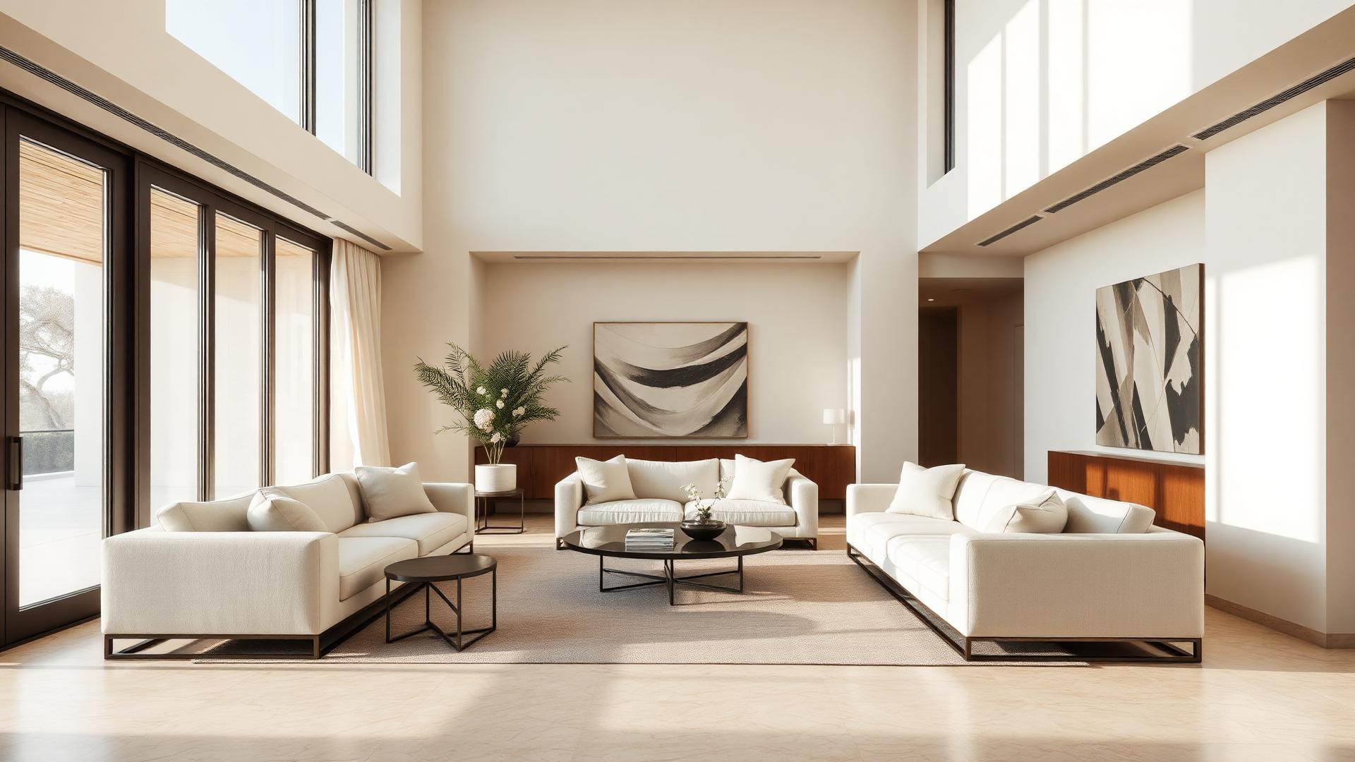 Calm, light-filled interior furnished by Aurea